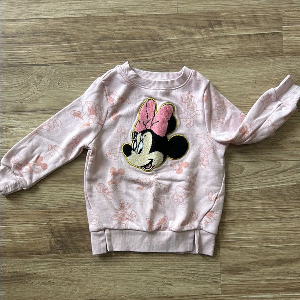 Disney Minnie Mouse Pink Kids Sweatshirt